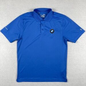 Under Armour Polo Shirt Mens Small Loose BWM Dealership Golf Automotive Workwear